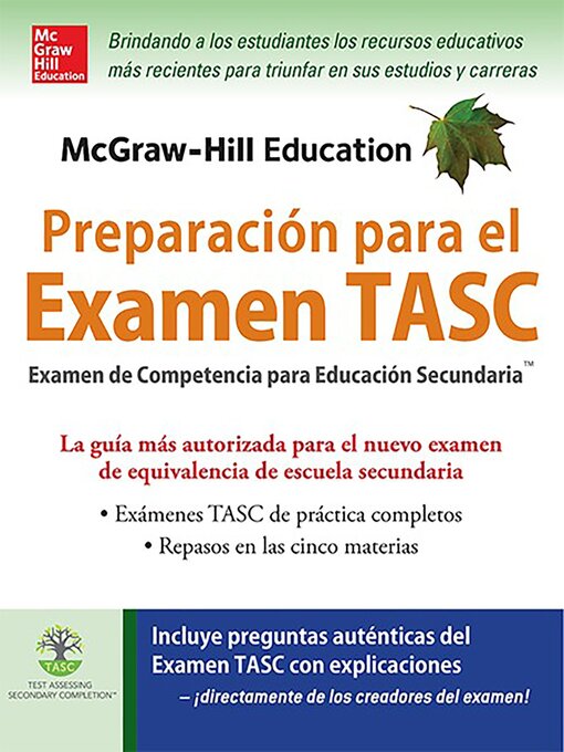 Title details for McGraw-Hill Education Preparación para el Examen TASC by Kathy A. Zahler - Available